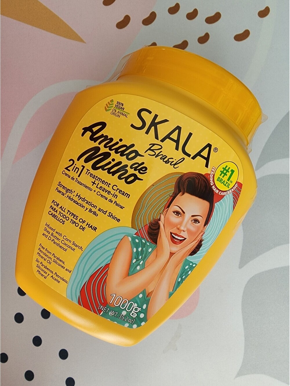 Skala Brazil Corn Starch 2in1 Treatment Cream + Leave-in Hair Mask 1000g
